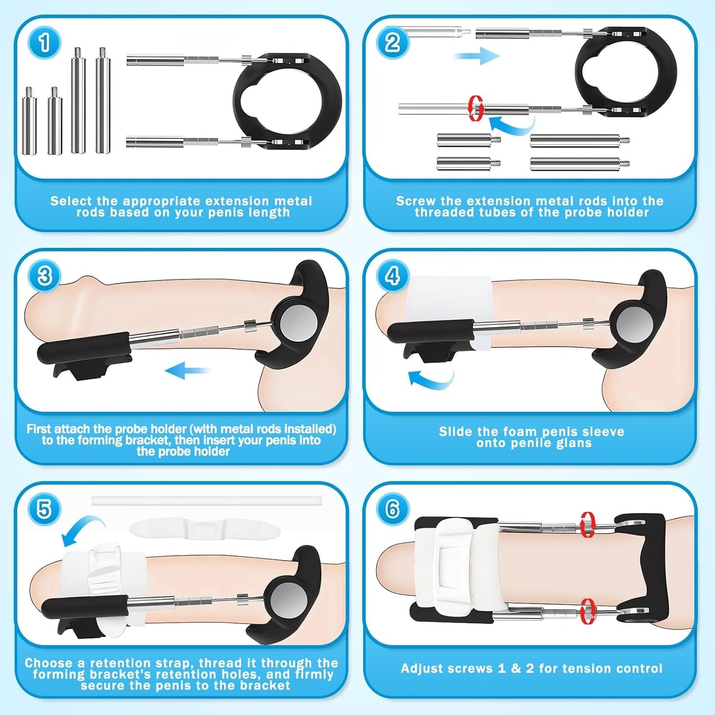 FlexCorePro Penis Extender Adjustable Traction Device