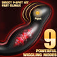 FlexDominus Masajeador de Próstata y Anillo para Pene 9+9 Modos Control Remoto