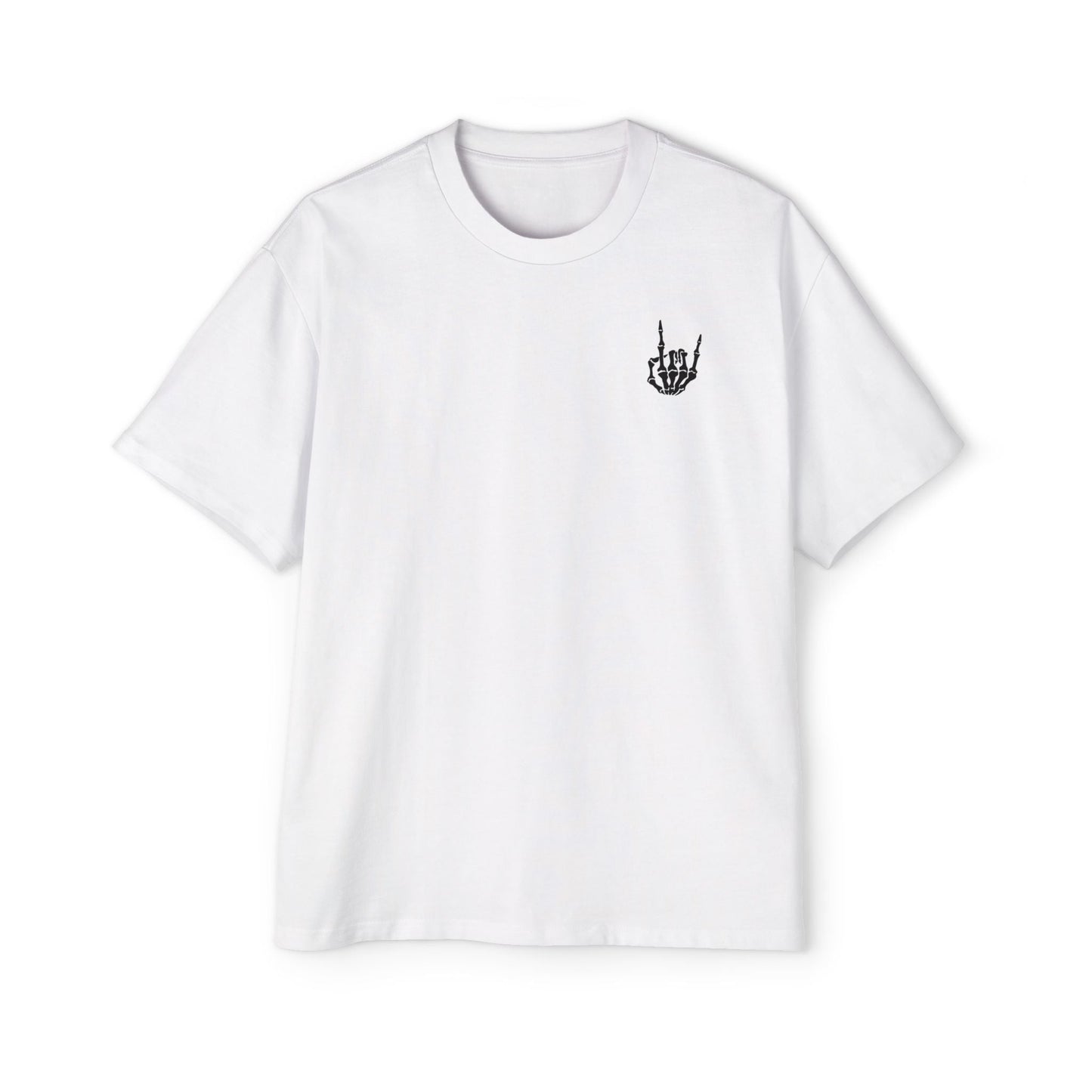 Camiseta extragrande con calavera y rosas de EA para hombre