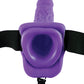 Arnés con vibrador hueco Fetish Fantasy Series de 7" - Púrpura