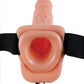 Fetish Fantasy Series Vibrador Hueco de Correa de 9" - Carne