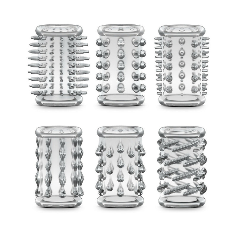 Blush Stay Hard Cock Sleeve Kit Transparent Lot de 6