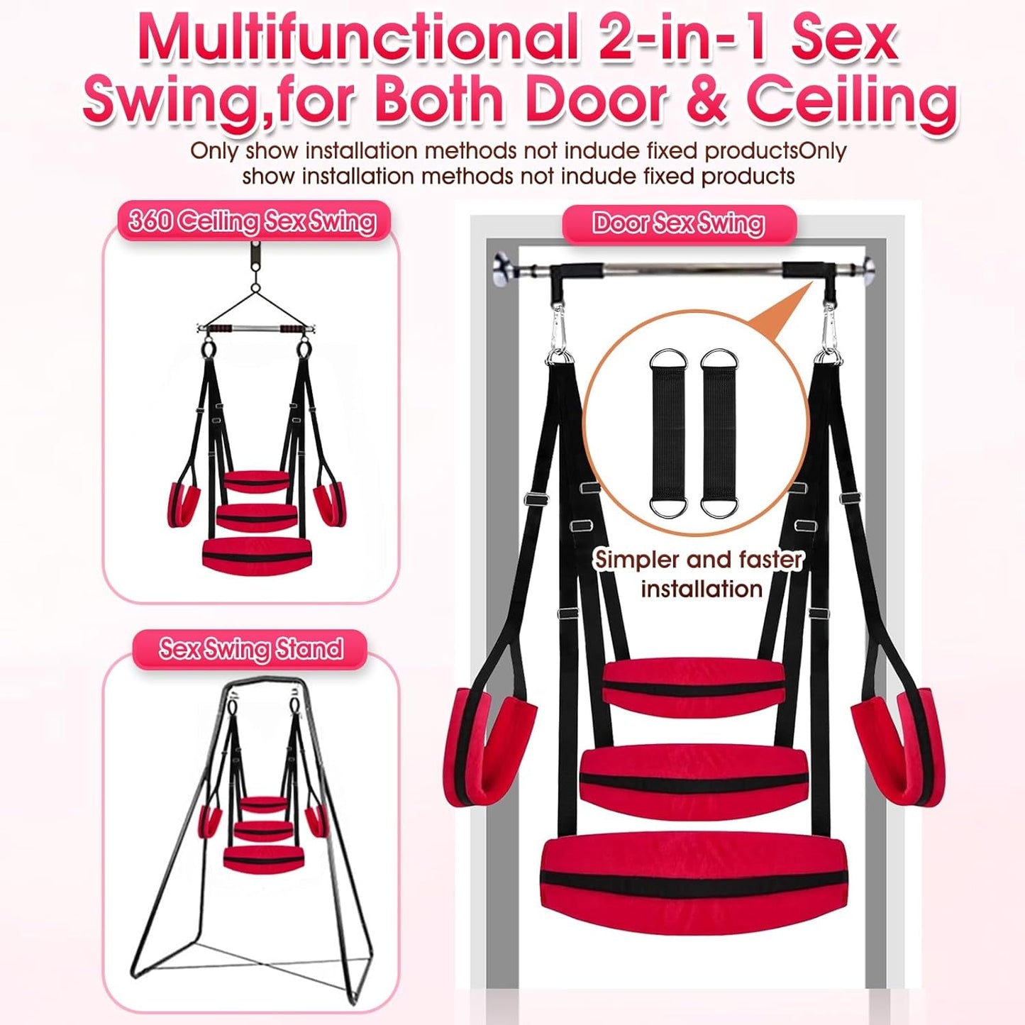 ScarletBond BDSM Sex Swing Adjustable