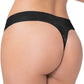 Black Shadow Stripe Thong Panty