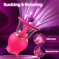 Vibrador succionador de clítoris TriBrush, 3 cabezales de cepillo, 12 modos