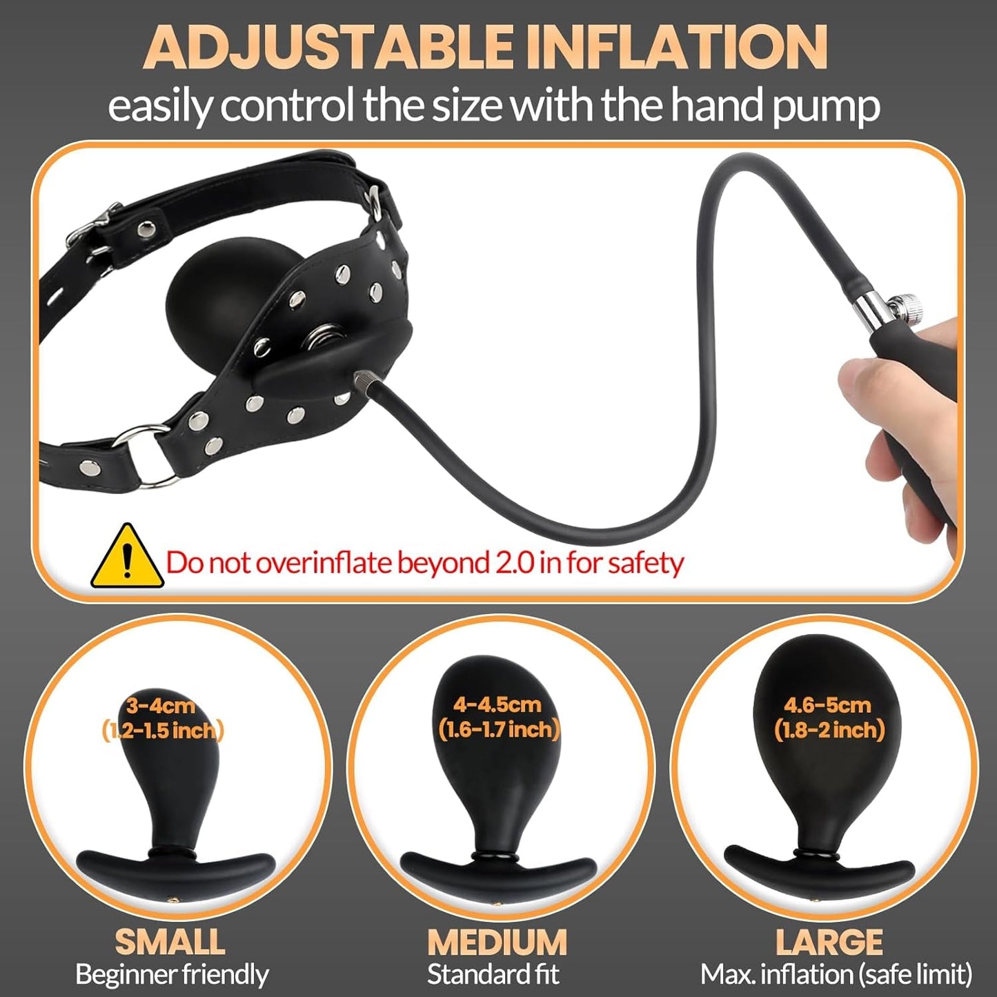 Mordaza Hinchable BDSM AirLock