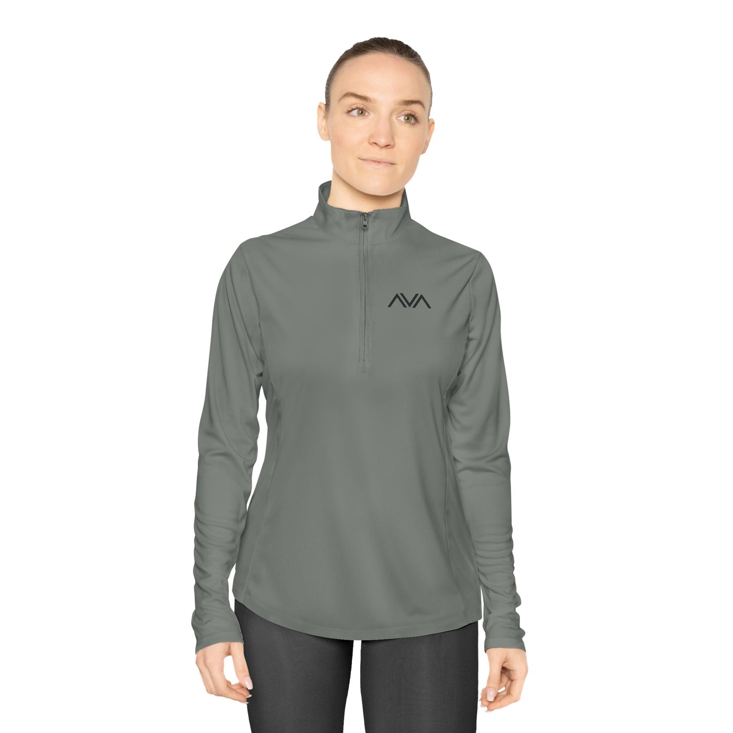 Chaqueta deportiva de un cuarto de cremallera AE para mujer
