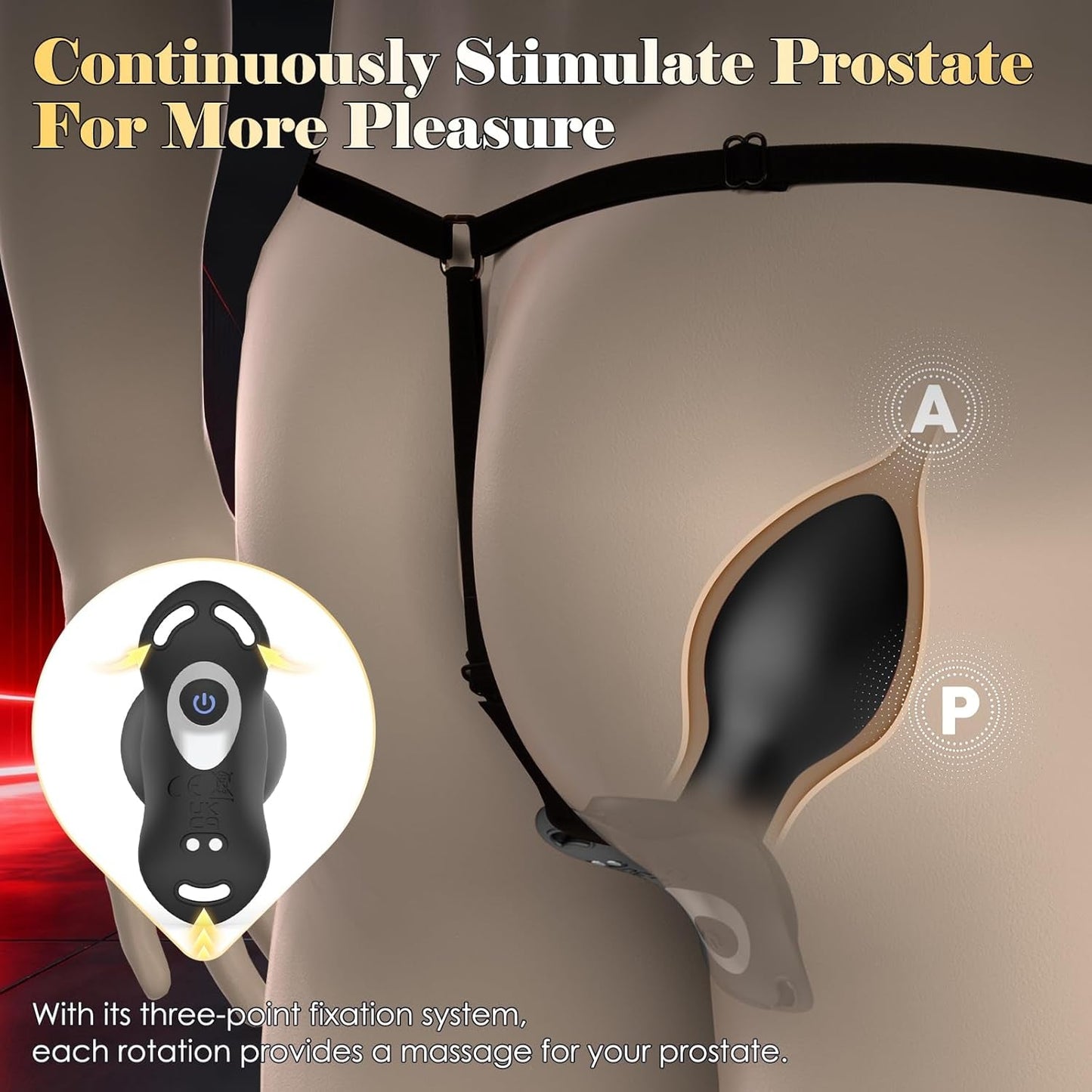 ShadowLock: Plug Prostatique Portable avec Télécommande