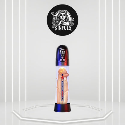 Bomba de pene 2 en 1 de succión y presión – Realzador masculino automático