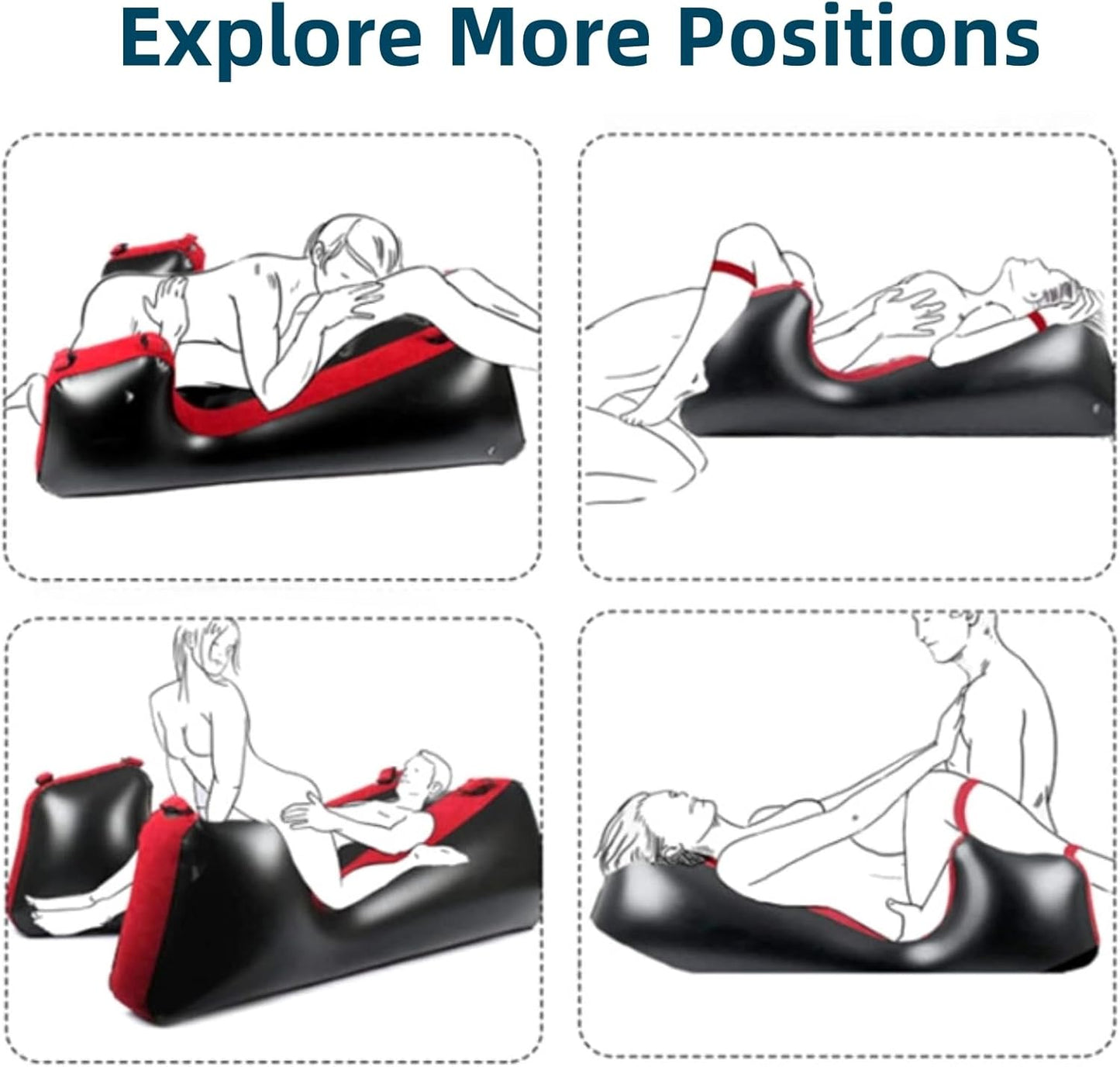 Sofá inflable BDSM de posicionamiento sexual