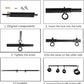 Conjunto de sujeción con barra separadora ajustable BDSM