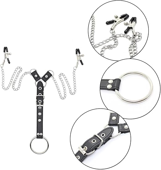 SensationBalance BDSM Pinzas para Pezones Jaula para Pene