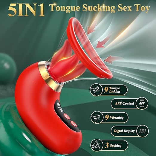 Vibrador de succión de clítoris multimodo Rose