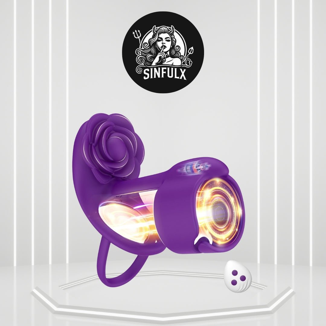 Anillo de pene vibratorio para parejas Pulse Rose Intimacy