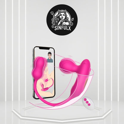 Vibrador de bragas anales para punto G PulseCharm para parejas