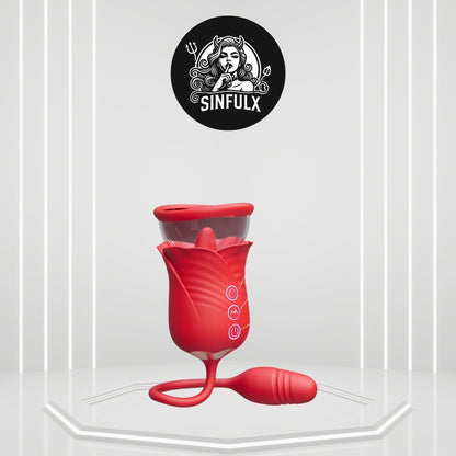 Vibrador succionador de clítoris de estimulación múltiple BloomLocks