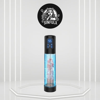 MaxExtender – Pompe pénienne et masturbateur masculin 2-en-1 – 4 modes d'entraînement, aspiration automatique