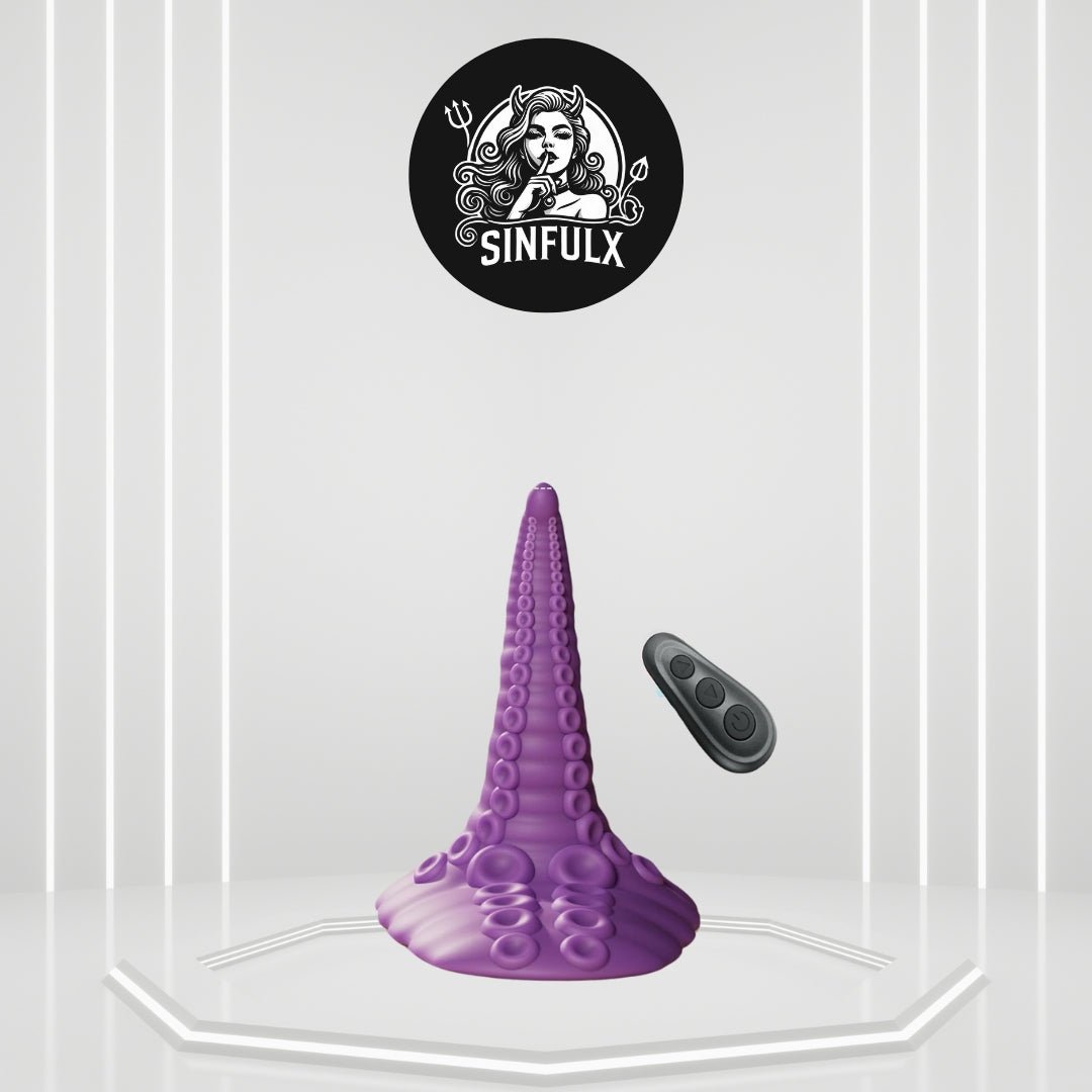 Dildo de tentáculos de monstruo de fantasía EuphorWave | Vibrador, Impermeable, Potente ventosa