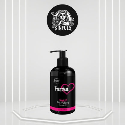 Aceite de masaje Natural Passion para parejas | Aromaterapia tropical, totalmente natural