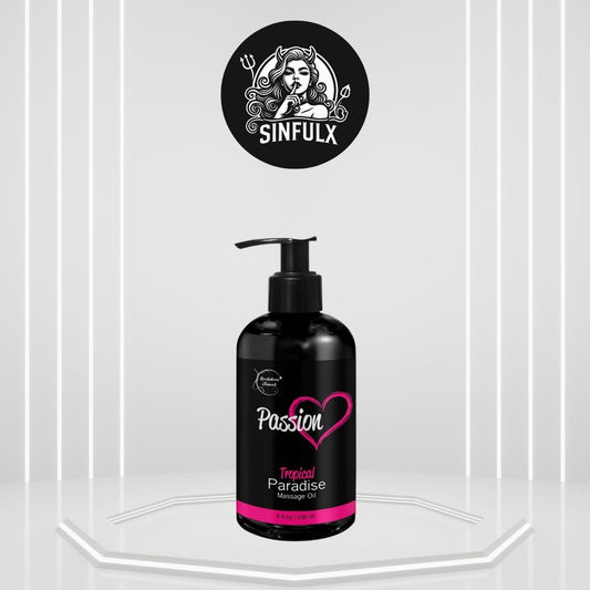 Huile de massage Natural Passion pour couples | Aromathérapie tropicale, entièrement naturelle