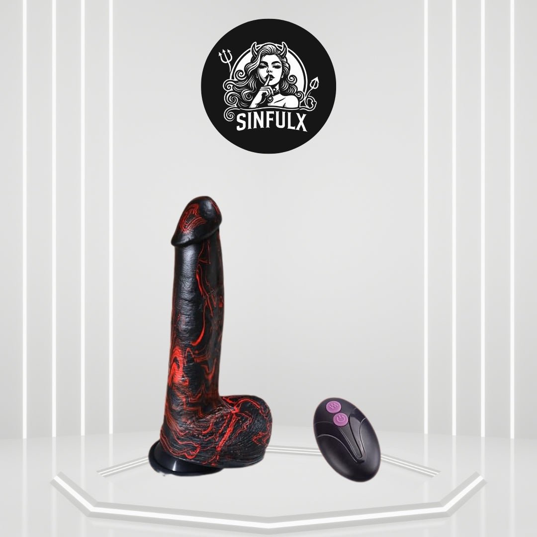 Vibrador Dildo Empujador Grueso de 10" DeepGlide