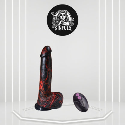 Vibrador Dildo Empujador Grueso de 10" DeepGlide