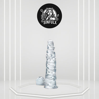Dildo avanzado transparente MoonRipple de 29,97 cm