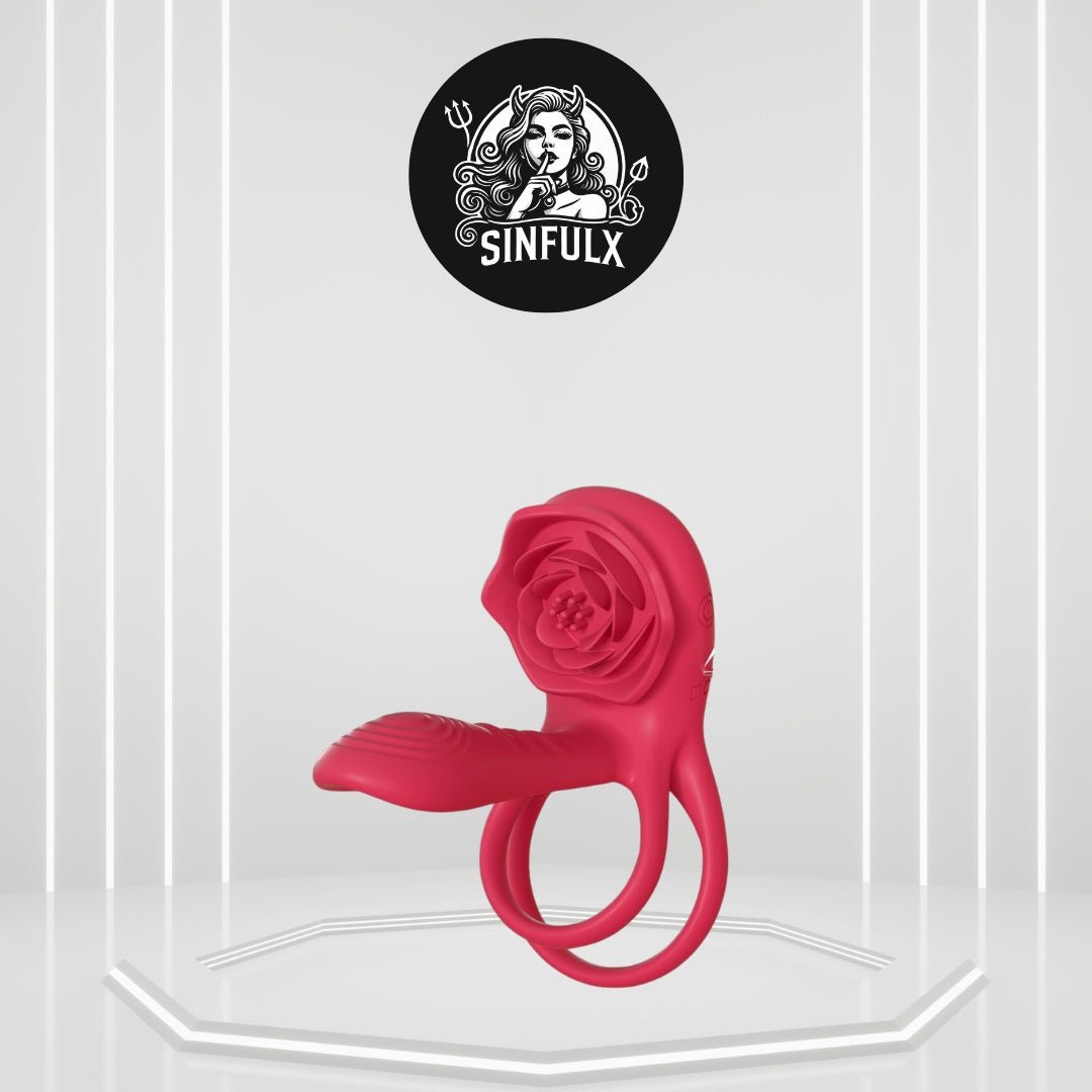 Anillo vibrador para pene y estimulador de clítoris MechaGlide