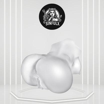 CurvyVision Transparent BBW Sex Doll Stroker