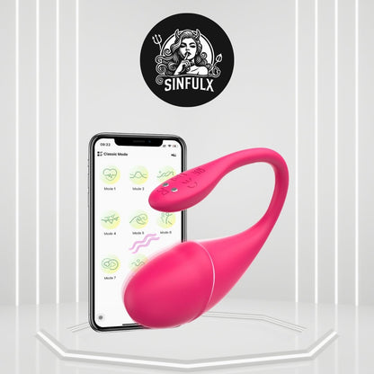 Vibrador de huevo remoto PulsePlay con control por aplicación