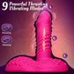 ThroneRide Dildo de empuje con calefacción y control remoto