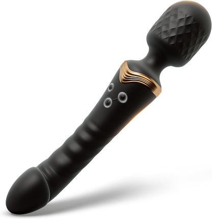 TwinPulse Vibrador Doble de Varita 9 Modos Recargable Impermeable