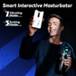 Sincronización por aplicación del masturbador masculino interactivo SyntraPulse AI