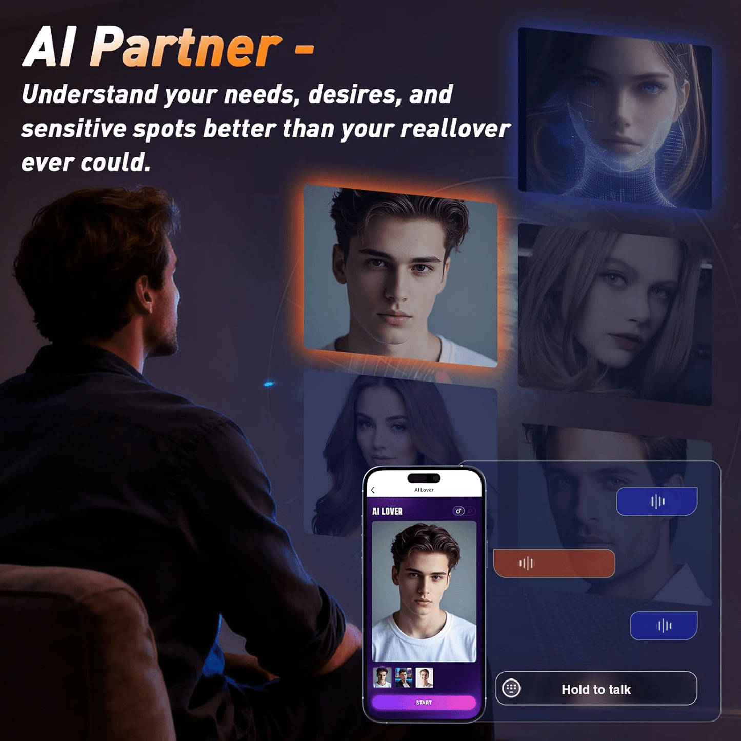 Control por aplicación del masajeador de próstata AxionCore AI en forma de plug anal