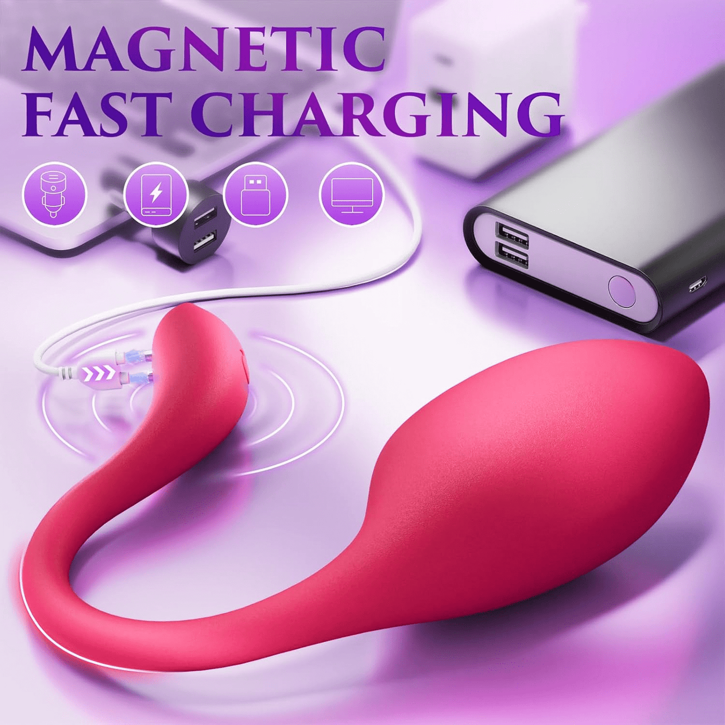 SwaniX AI Vibrador Corporal con 9 Modos y Control por Aplicación