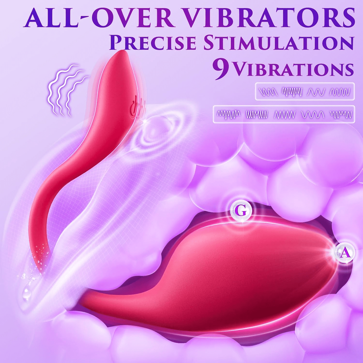 SwaniX AI Vibrador Corporal con 9 Modos y Control por Aplicación