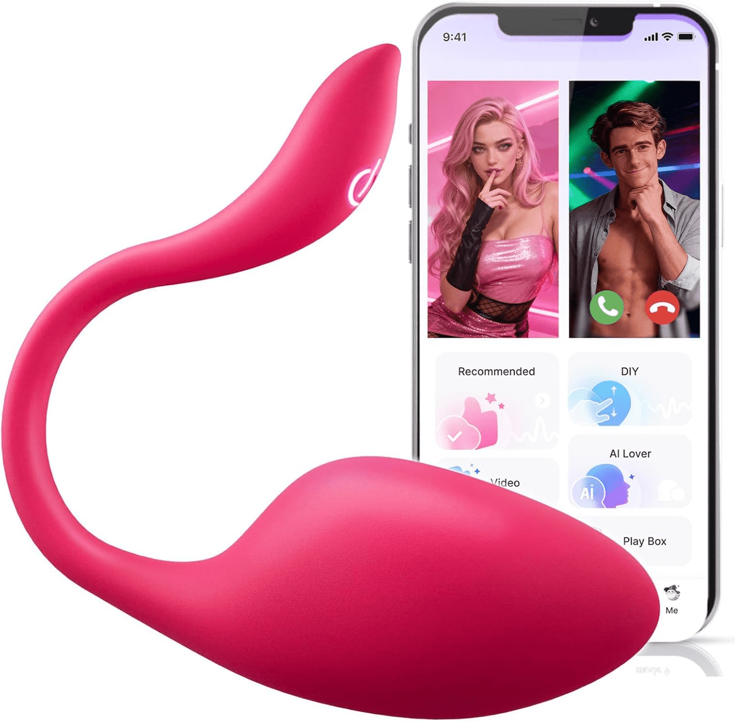 SwaniX AI Vibrador Corporal con 9 Modos y Control por Aplicación