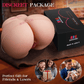 Muñeca sexual TitanCurve AI 8,16 kg con succionador y vibrador con aplicación