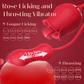 RoselleX AI Rose Vibrador de Impulso 9 Lamidas 9 Impulsos