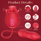 RoselleX AI Rose Vibrador de Impulso 9 Lamidas 9 Impulsos