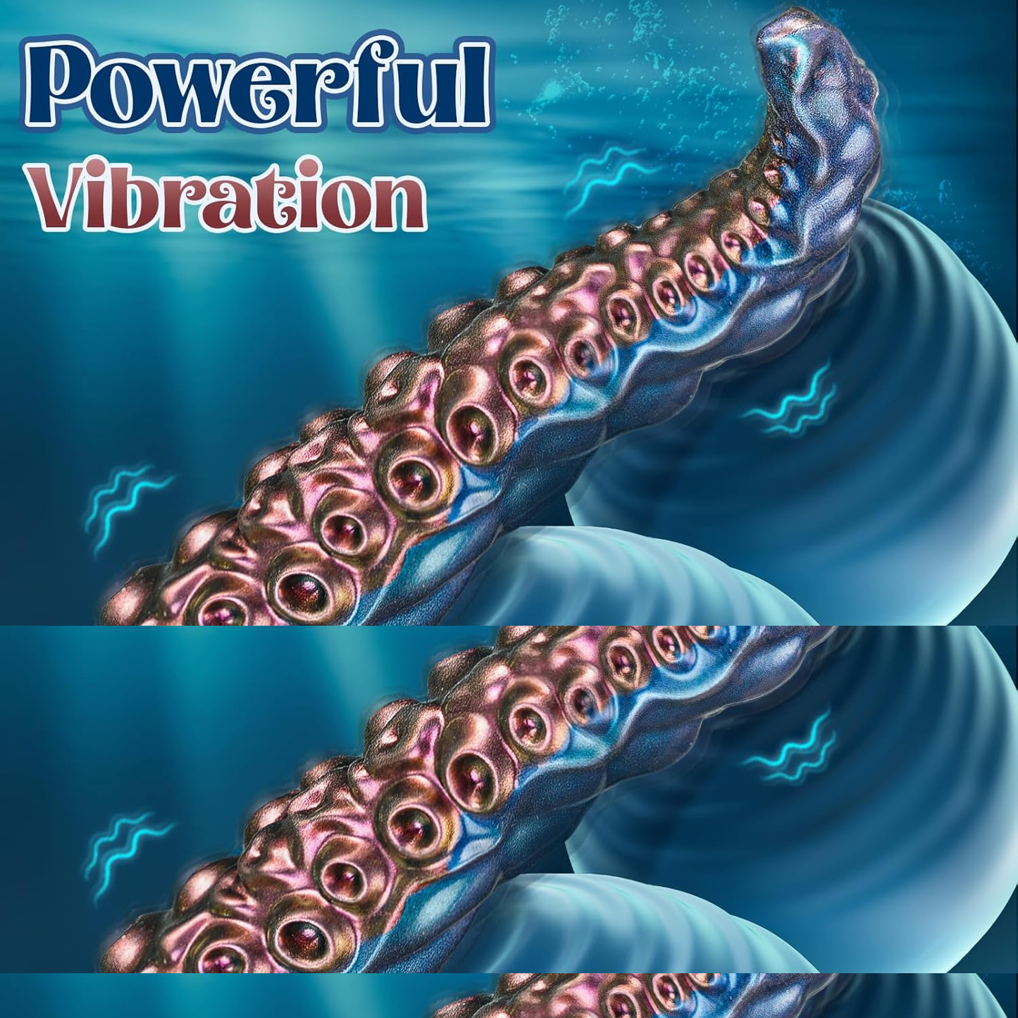 Vibrador dildo con tentáculos KrakenyX AI con 10 modos y control por aplicación