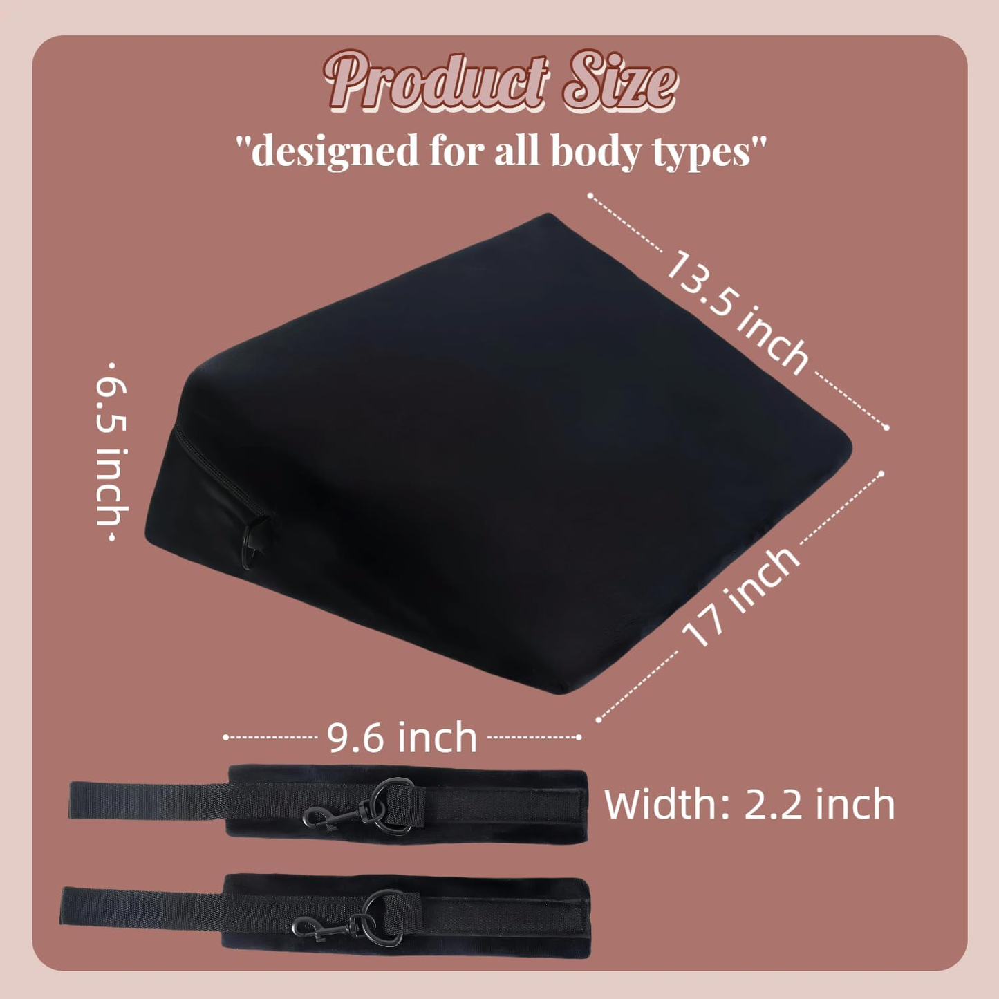Almohada de espuma de posicionamiento VelvaBond con soporte para las manos