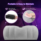 Almohada inflable BDSM DominaLift con soporte para dildo y esposas