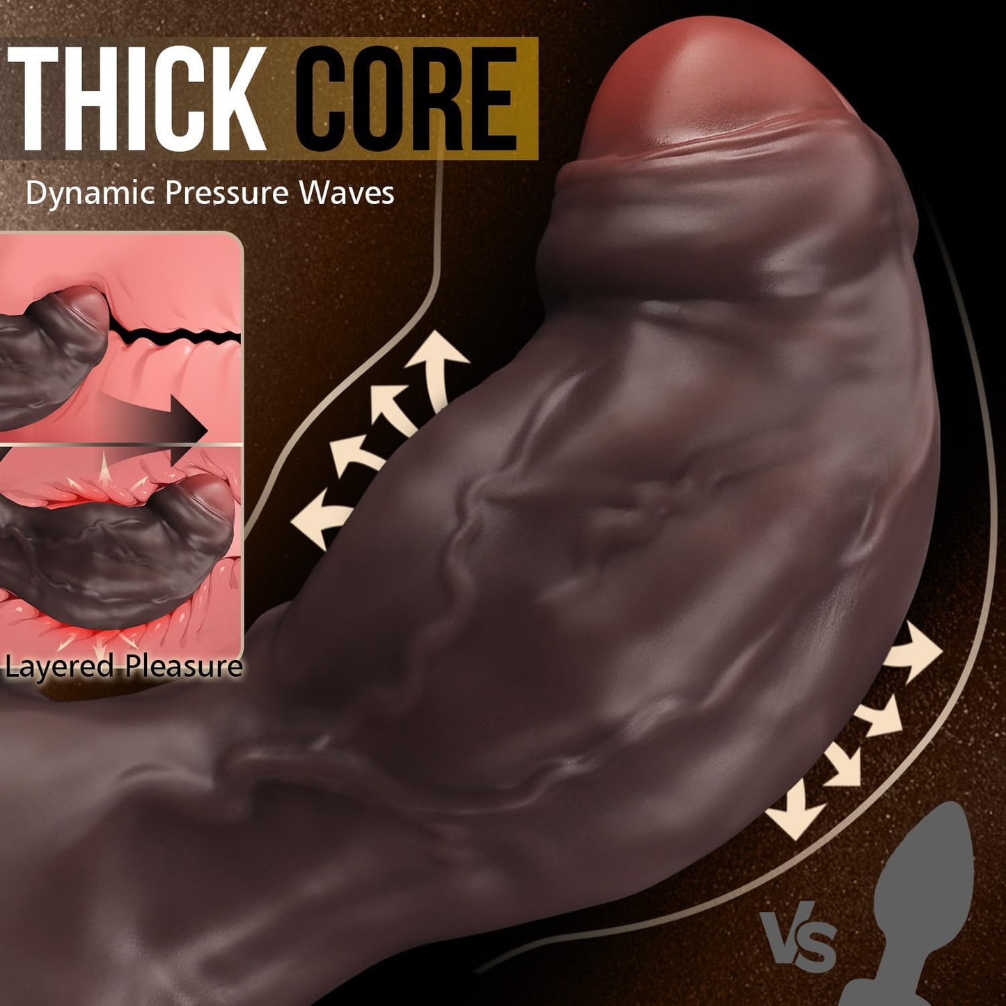 Anillo para el pene/masajeador de próstata Titancore XxL con control remoto (9 modos)
