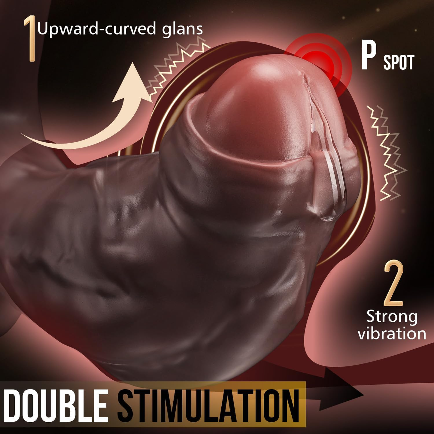 Anillo para el pene/masajeador de próstata Titancore XxL con control remoto (9 modos)