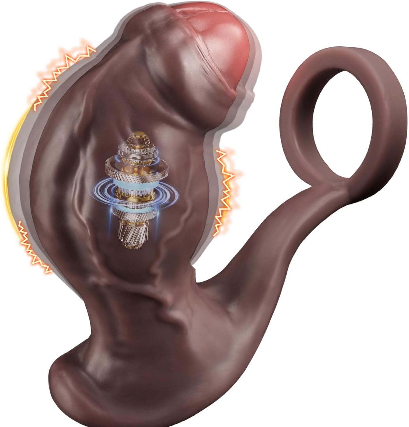 Anillo para el pene/masajeador de próstata Titancore XxL con control remoto (9 modos)