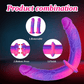 TwinPop Dildo de doble extremo de 14" con ventosa de silicona
