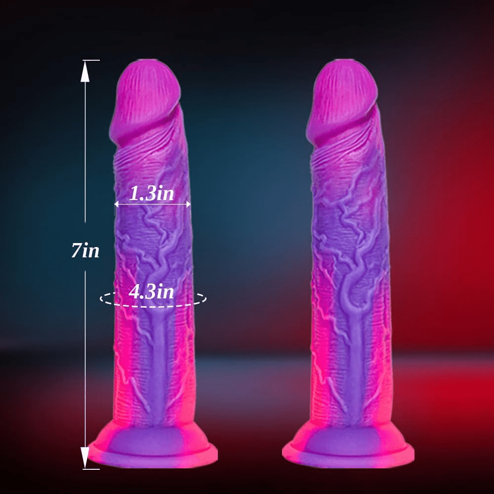 TwinPop Dildo de doble extremo de 14" con ventosa de silicona