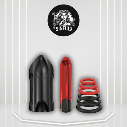 FlexRing Open Sleeve Vibrator 9 Modes Bullet Trainer