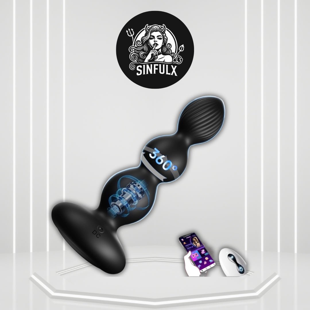 Masajeador de próstata giratorio 360° SwirlCore